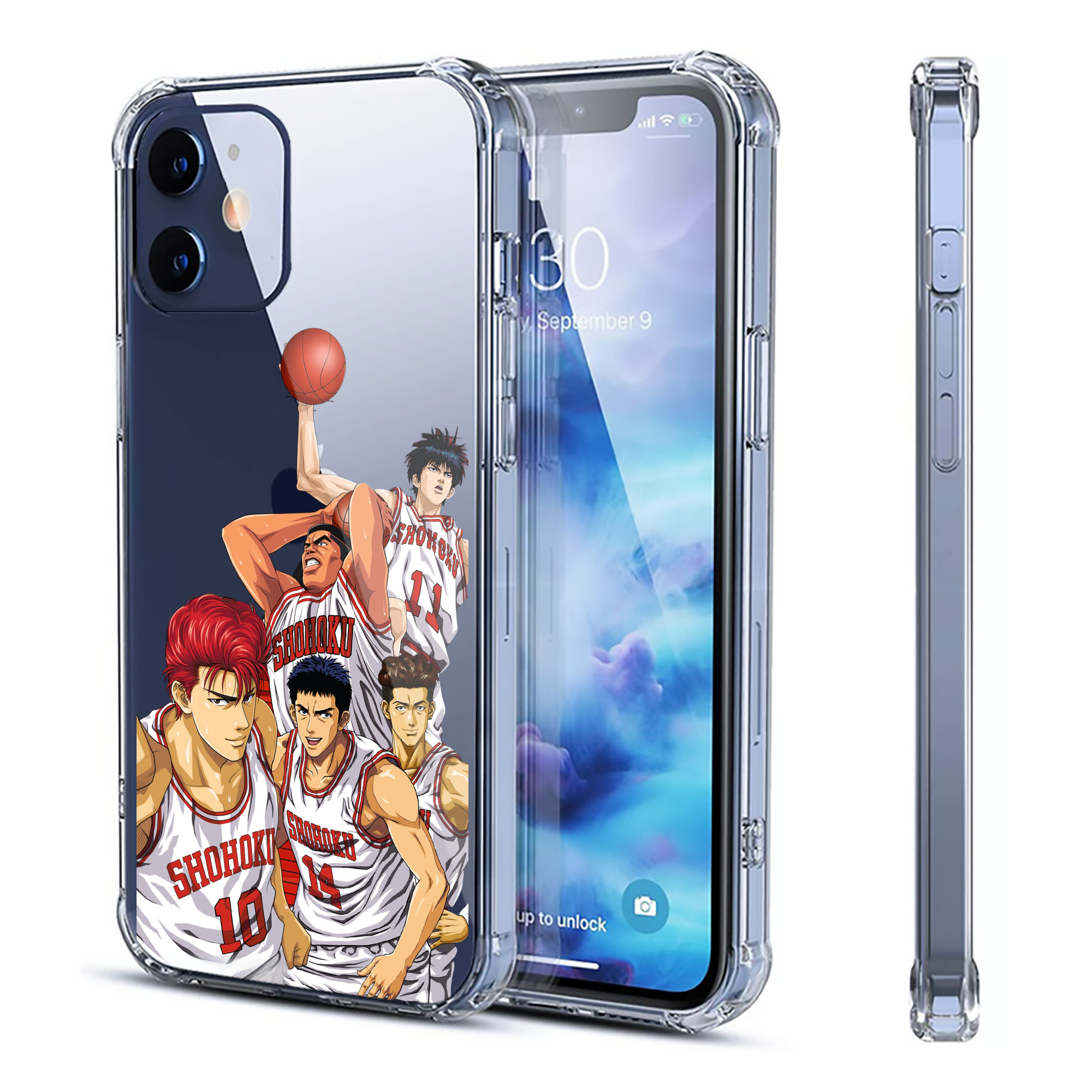（画像用） SLAM DUNK／スラムダンク 【iPhone 12シリーズ対応】透明スマホケース（クリアソフトケース）